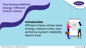 The Science Behind Energy-Efficient Check Valves: Saving Costs in Industrial Operations